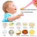 BeRicham 4 Pack Food Grade Silicone Baby Feeding Spoons with Soft-Tip BPA Free 4 Colors - B07DQJ6BXS